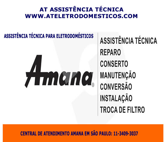 Assistência técnica eletrodomésticos Amana
